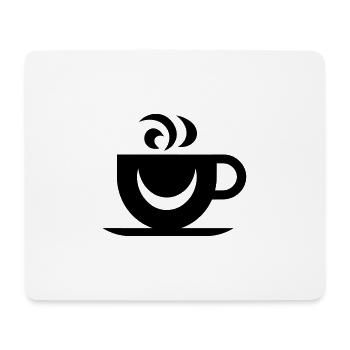 Kaffee - Mousepad (Querformat) - Weiß - Vorne