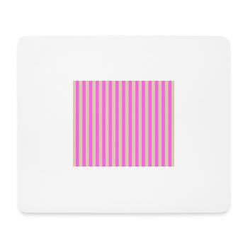 Stripes Beige Rosa - Mouse Pad (horizontal) - white - Front