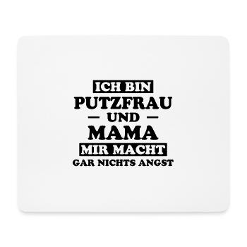 Putzfrau Haushalt Spruch Reinigungskraft Geschenk - Mousepad (Querformat) - Weiß - Vorne