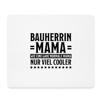 Bauherrin Spruch Bauherr Lustig Bauherrin Geschenk - Mousepad (Querformat) - Weiß - Vorne
