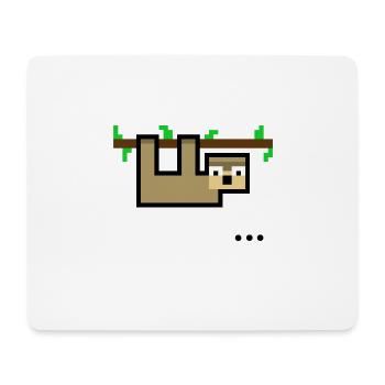 Sloth est sans voix - Tapis de souris (format paysage) - blanc - Devant