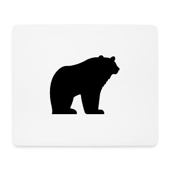 bear - Mouse Pad (horizontal) - white - Front