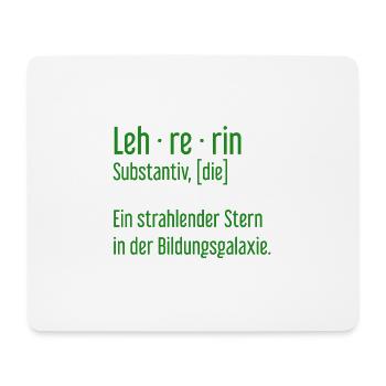 Lehrerin Lehrerinnen Schule Pädagogin Unterricht - Mousepad (Querformat) - Weiß - Vorne