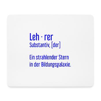 Lehrer Dozenten Schule Pädagoge Unterricht - Mousepad (Querformat) - Weiß - Vorne