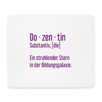 Dozentin Dozentinnen Schule Pädagogin Unterricht - Mousepad (Querformat) - Weiß - Vorne