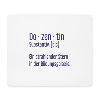 Dozentin Dozentinnen Schule Pädagogin Unterricht - Mousepad (Querformat) - Weiß - Vorne