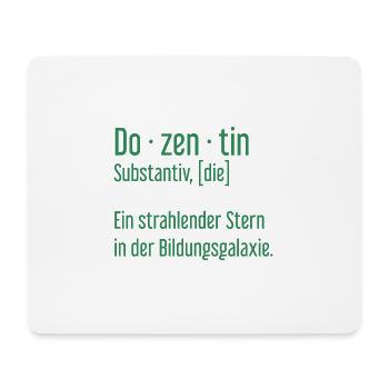 Dozentin Dozentinnen Schule Pädagogin Unterricht - Mousepad (Querformat) - Weiß - Vorne