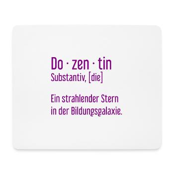Dozentin Dozentinnen Schule Pädagogin Unterricht - Mousepad (Querformat) - Weiß - Vorne