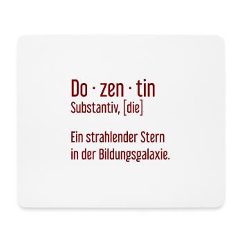 Dozentin Dozentinnen Schule Pädagogin Unterricht - Mousepad (Querformat) - Weiß - Vorne