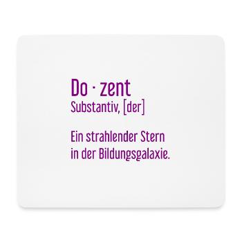 Dozent Dozenten Schule Pädagoge Unterricht - Mousepad (Querformat) - Weiß - Vorne