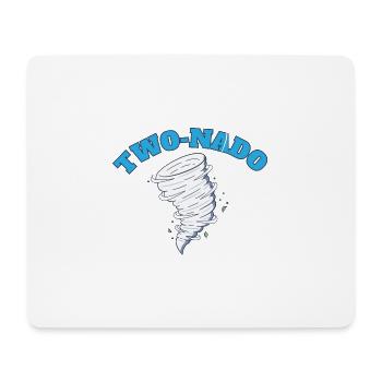 Two Nado 2nd Birthday Tornado Theme Twonado 2 - Mouse Pad (horizontal) - white - Front