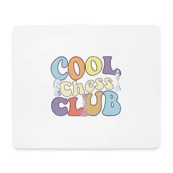 Cool Chess Club Chess Tournament Board Game - Mouse Pad (horizontal) - white - Front