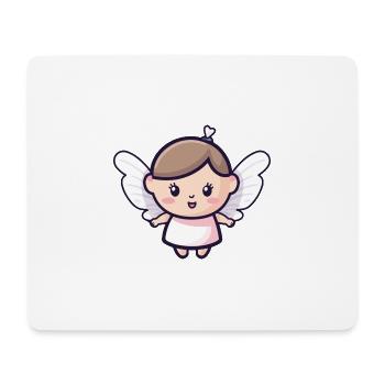 Fée Mignon Conte de fées - Tapis de souris (format paysage) - blanc - Devant