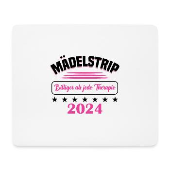 Mädelstrip 2024 Girls Trip Mädelstour Mädlstrip - Mousepad (Querformat) - Weiß - Vorne