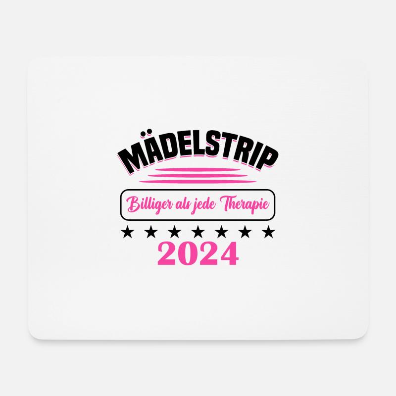 Mädelstrip 2024 Girls Trip Mädelstour Mädlstrip - Mousepad (Querformat) - Weiß