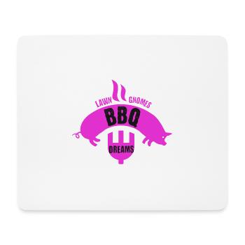 Gnomes Grill BBQ Lawn Backyard Grilling Food Love - Mousepad (Querformat) - Weiß - Vorne