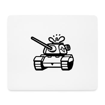 tank - Mouse Pad (horizontal) - white - Front