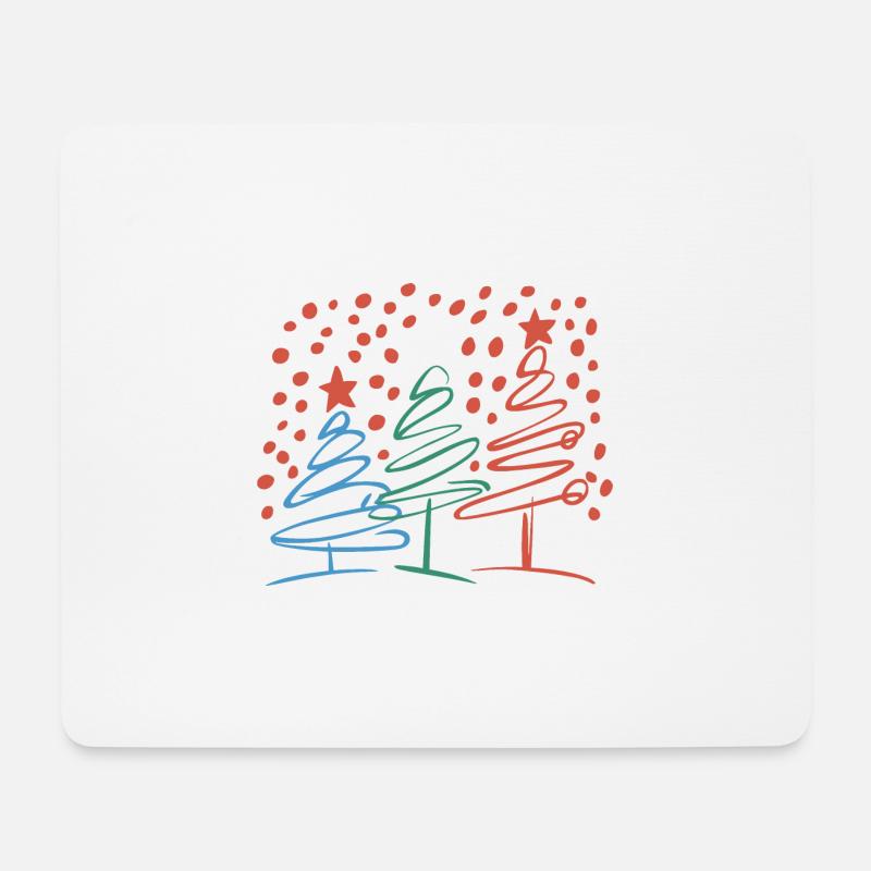 Weihnachtsbaum Christbaum Weihnachten - Mousepad (Querformat) - Weiß