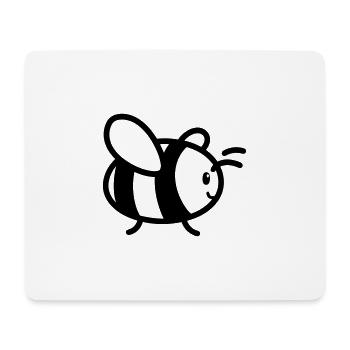 Biene - Mousepad (Querformat) - Weiß - Vorne