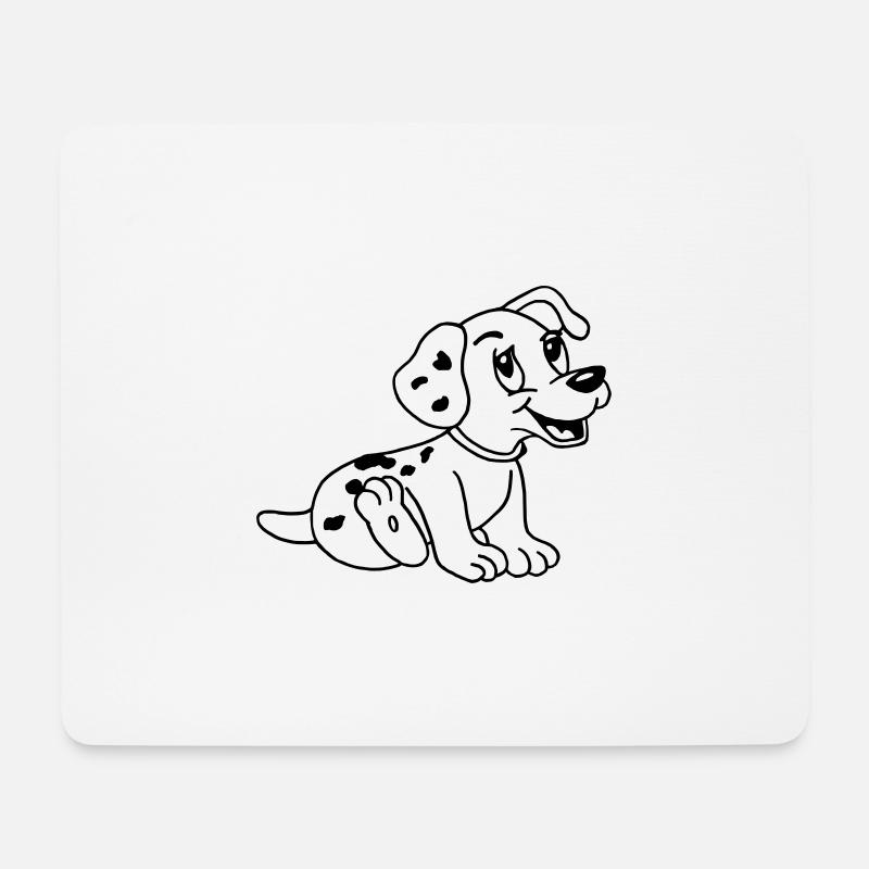 Lustiger Dalmatiner 002 - Mousepad (Querformat) - Weiß