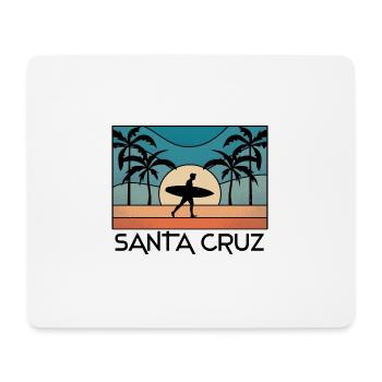 Santa Cruz Vintage CA Californien Surfer Geschenk - Mousepad (Querformat) - Weiß - Vorne