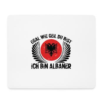 Ich Bin Albaner | Albanien Albanisch Geschenkideen - Mousepad (Querformat) - Weiß - Vorne