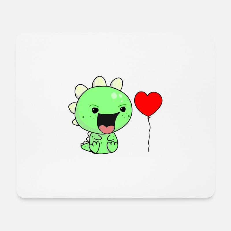 Schreihals Kind Kinder Baby Kleinkind Dino - Mousepad (Querformat) - Weiß