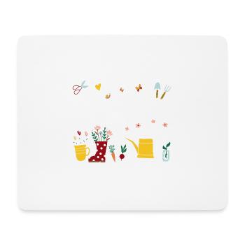 Garten Mama Kleingarten Anfänger Kleingärtnerin - Mousepad (Querformat) - Weiß - Vorne