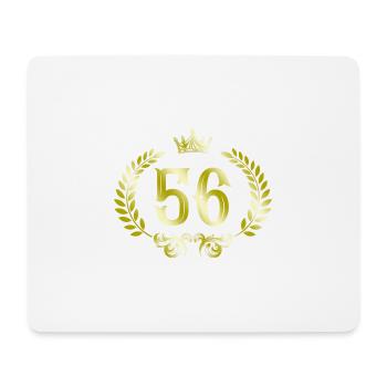 56 Couronne numérique - Tapis de souris (format paysage) - blanc - Devant