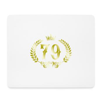 79 Number wreath - Mouse Pad (horizontal) - white - Front