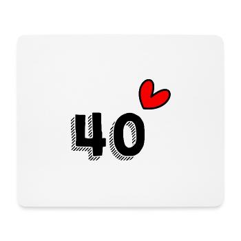 40 YEARS. 40th ANNIVERSARY. ANNIVERSARY 40 YEARS. 40 - Mouse Pad (horizontal) - white - Front