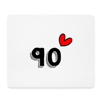 90 JAHRE. 90-jähriges JUBILÄUM. JUBILÄUM 90 JAHRE. 90 - Mousepad (Querformat) - Weiß - Vorne