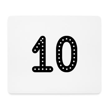 10 JAHRE. 10-jähriges JUBILÄUM. JUBILÄUM 10 JAHRE.10 - Mousepad (Querformat) - Weiß - Vorne