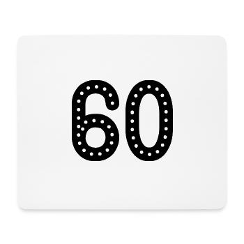 60 YEARS. 60th ANNIVERSARY. ANNIVERSARY 60 YEARS. 60 - Mouse Pad (horizontal) - white - Front