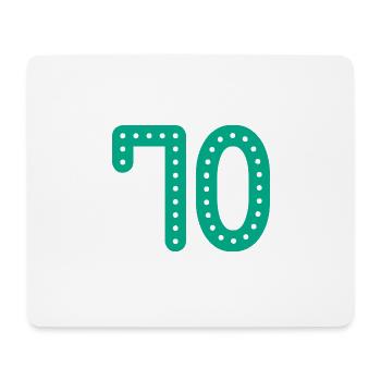 70 JAHRE. 70-jähriges JUBILÄUM. JUBILÄUM 70 JAHRE. 70 - Mousepad (Querformat) - Weiß - Vorne