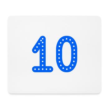 10 YEARS. 10th ANNIVERSARY. ANNIVERSARY 10 YEARS. 10 - Mouse Pad (horizontal) - white - Front
