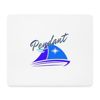 Pendant Typ auf Segelboot Segler Boot Skipper Gesc - Mousepad (Querformat) - Weiß - Vorne