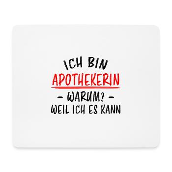Apothekerin Lustige Spruch Beruf Apotheke Geschenk - Mousepad (Querformat) - Weiß - Vorne