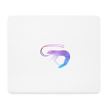 Polygone de crevettes - Tapis de souris (format paysage) - blanc - Devant