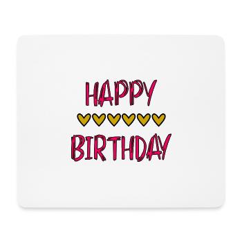 JAHRESTAG. ALLES GUTE ZUM GEBURTSTAG!. ALLES GUTE ZUM GEBURTSTAG!. - Mousepad (Querformat) - Weiß - Vorne