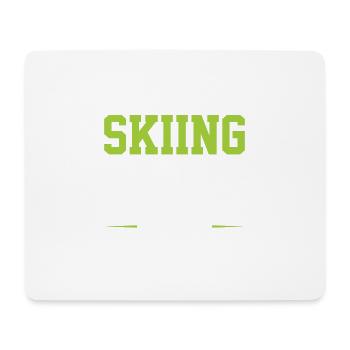 Équipe de ski - Tapis de souris (format paysage) - blanc - Devant