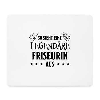 Friseurin Friseur Lustig Spruch Friseurin Geschenk - Mousepad (Querformat) - Weiß - Vorne