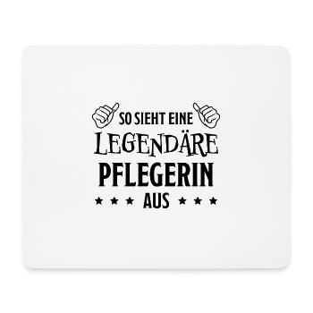 Pflegerin Spruch Pflegekraft Pflegerin Geschenk - Mousepad (Querformat) - Weiß - Vorne