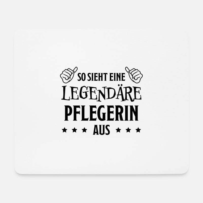 Pflegerin Spruch Pflegekraft Pflegerin Geschenk - Mousepad (Querformat) - Weiß