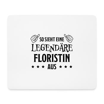 Floristin Witz Spruch Floristik Floristin Geschenk - Mousepad (Querformat) - Weiß - Vorne