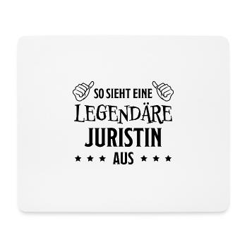 Juristin Beruf Lustige Spruch Jurist Jura Geschenk - Mousepad (Querformat) - Weiß - Vorne