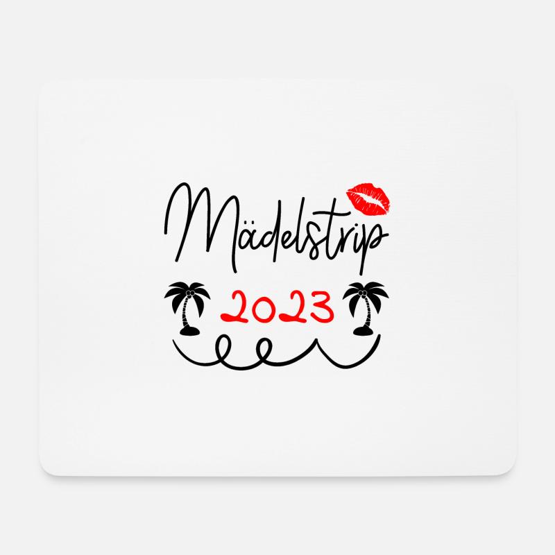 Mädelstrip 2023 Girls Trip Crew Mädelstour Mädels - Mousepad (Querformat) - Weiß