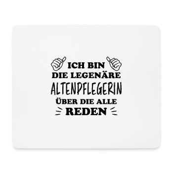Altenpflegerin Lustiger Spruch Pflegerin Geschenk - Mousepad (Querformat) - Weiß - Vorne