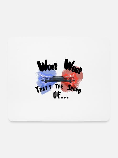 Woop Woop Thats The Sound of da Police white - Mouse Pad (horizontal) - white