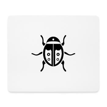Coccinelle - Tapis de souris (format paysage) - blanc - Devant